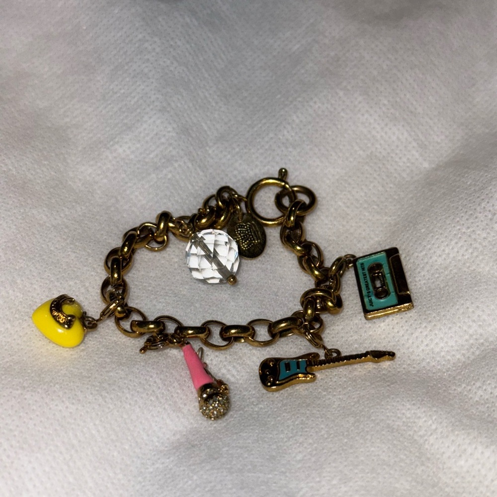 Gold Charm Bracelet with Colorful Accents - Picture 5 of 5